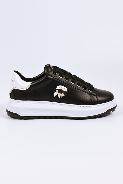 Karl Lagerfeld, Кожени спортни обувки Kapri Lug, Черен/Бял
