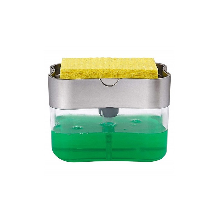 Szappan adagoló, műanyag, szürke