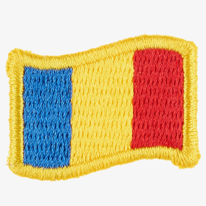 Patch Mini Tricolor, Brodat Claritate Impecabila, Cu Aplicare La Cald Accesorii Cusut