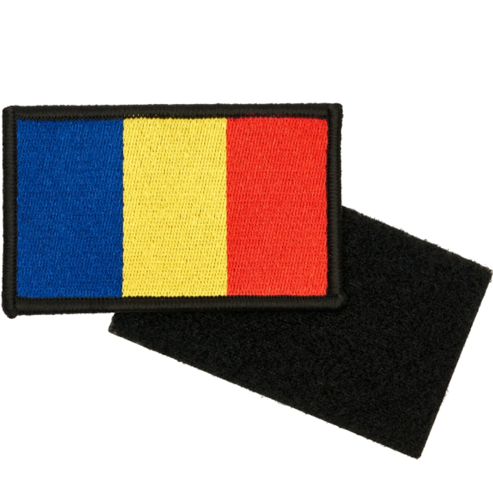 Patch Tricolor, Brodat, Claritate Impecabila, Cu Scai Accesorii Cusut