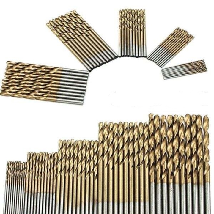 Set de 50 de burghie, metal, 1mm, 1.5mm, 2mm, 2.5mm, 3mm