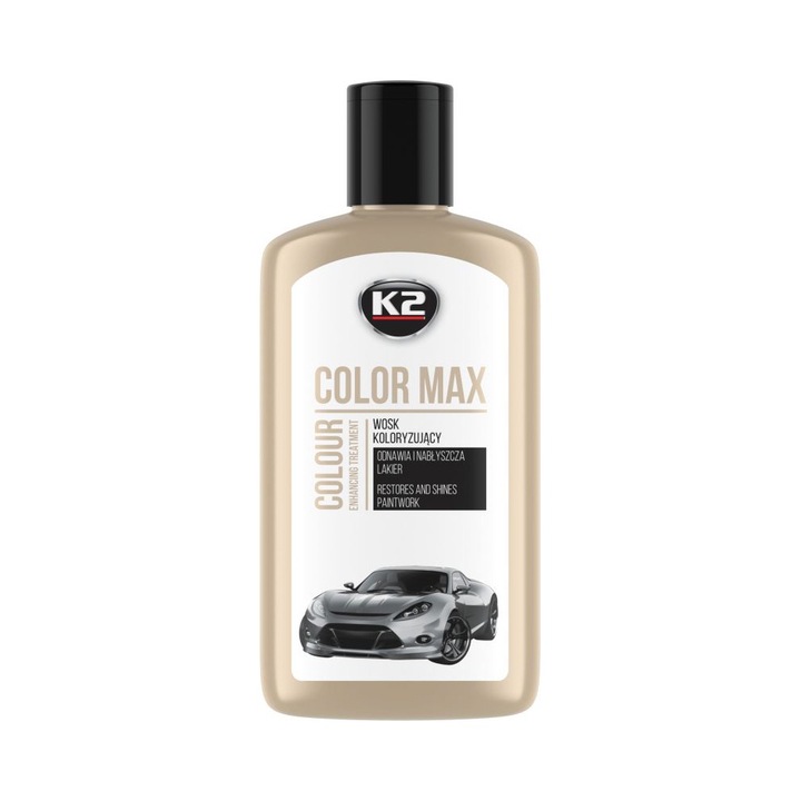 Вакса за оцветяване на автомобили Color Max K2, 250мл - Бяла