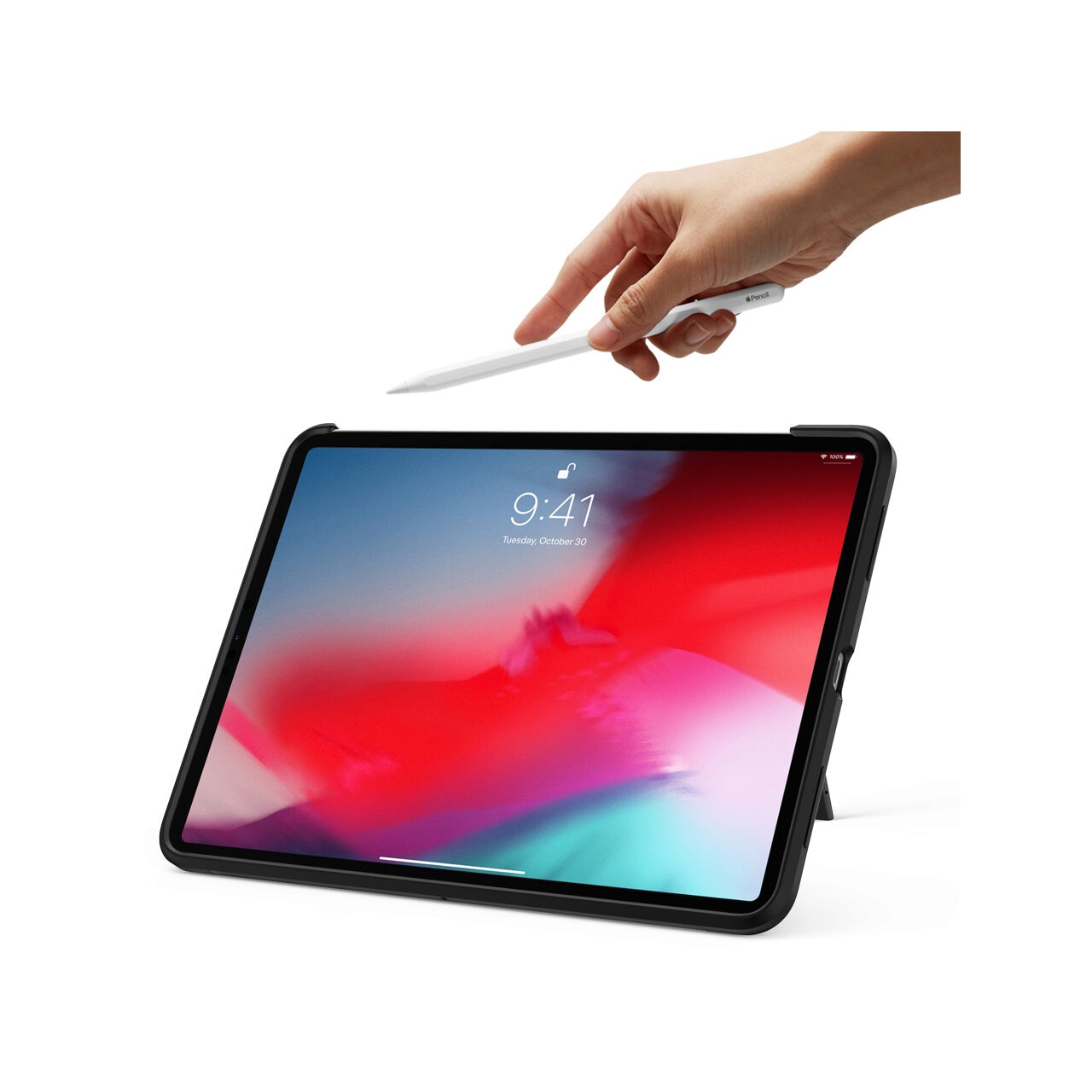 Husa Spigen Tough Tech compatibila cu iPad Pro 12.9 inch 2018 / 2020, Negru