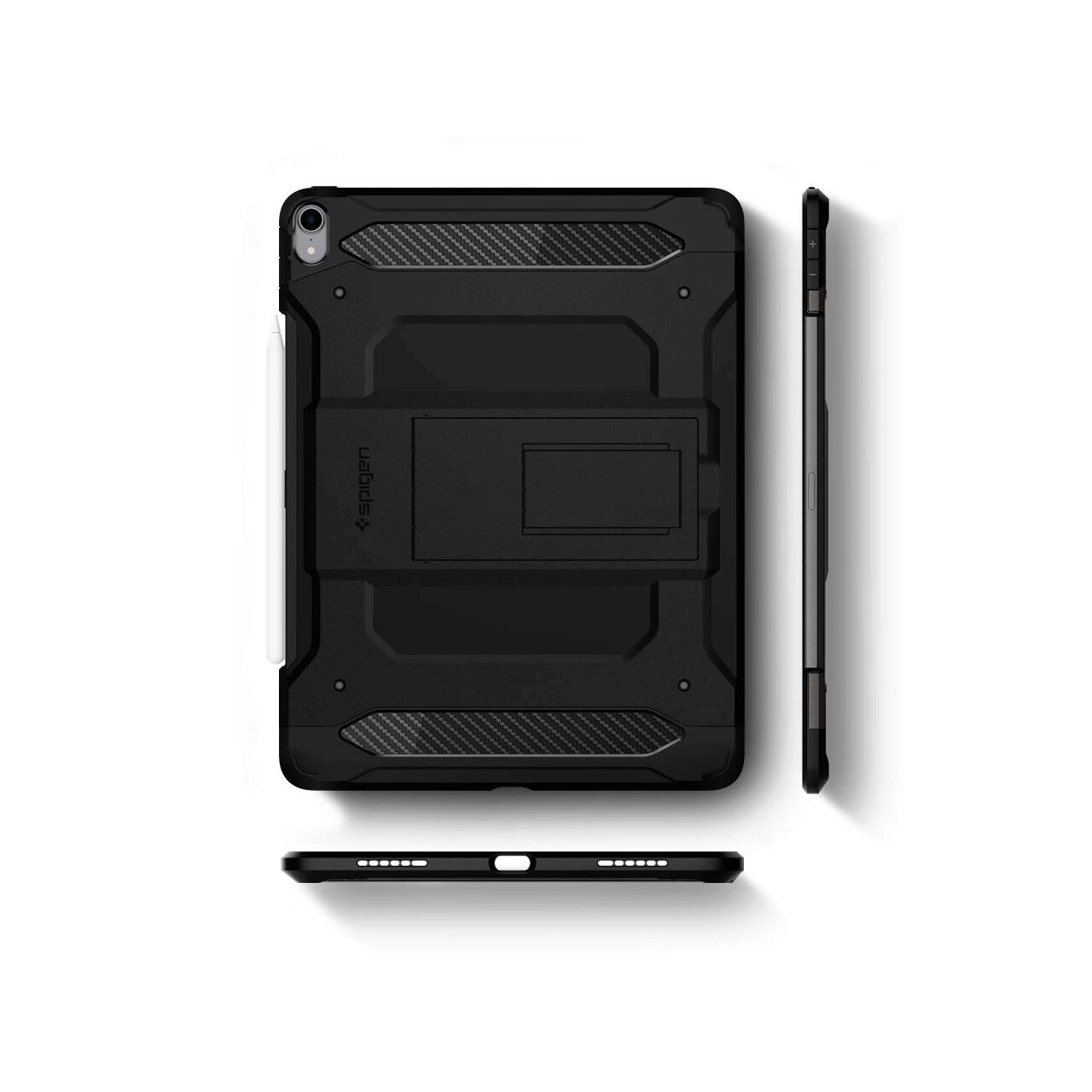 Husa Spigen Tough Tech compatibila cu iPad Pro 12.9 inch 2018 / 2020, Negru