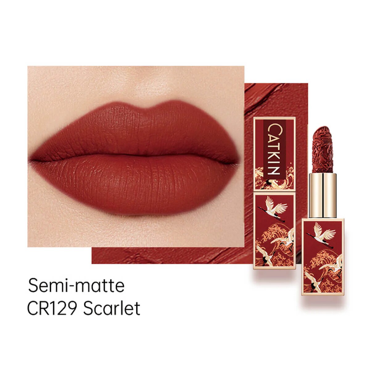 Ruj Catkin Rouge Carving CR129 Scarlet - eMAG.ro