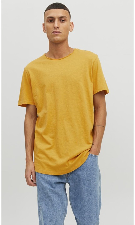 Férfi póló JACK & JONES, 5979, pamut, Sárga