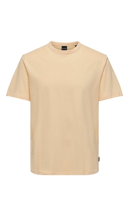 Férfi póló ONLY & SONS, 6806, pamut, Sárga