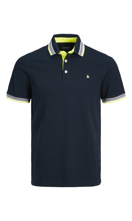 Férfi pólóing JACK & JONES, 141797, pamut, XS INTL, kék farmer