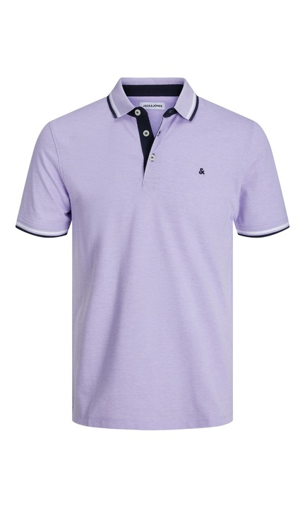 Férfi póló JACK & JONES, 187989, pamut, M INTL, lila