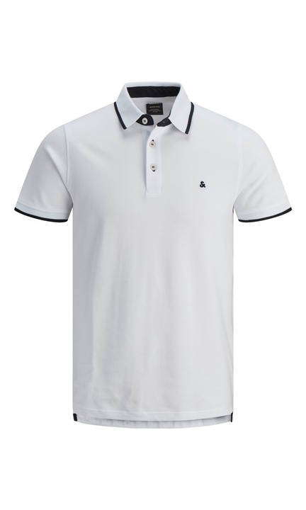 Férfi póló JACK & JONES, 128043, pamut, S INTL, fehér