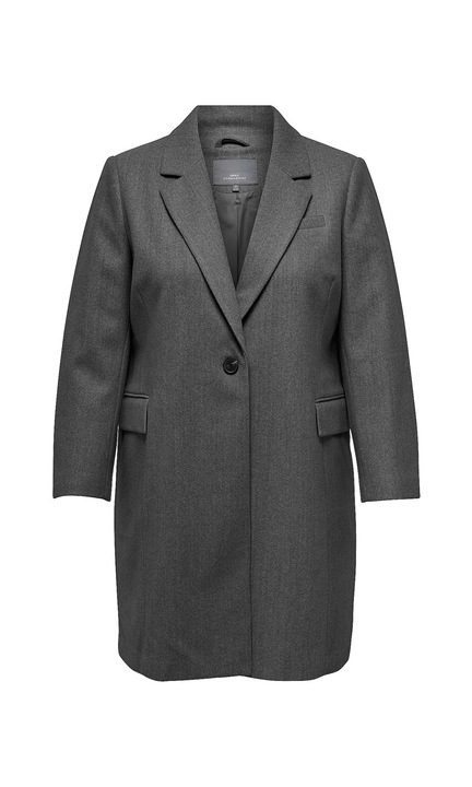 CSAK CARMAKOMA női kabát, 5741, poliészter, Sötétszürke