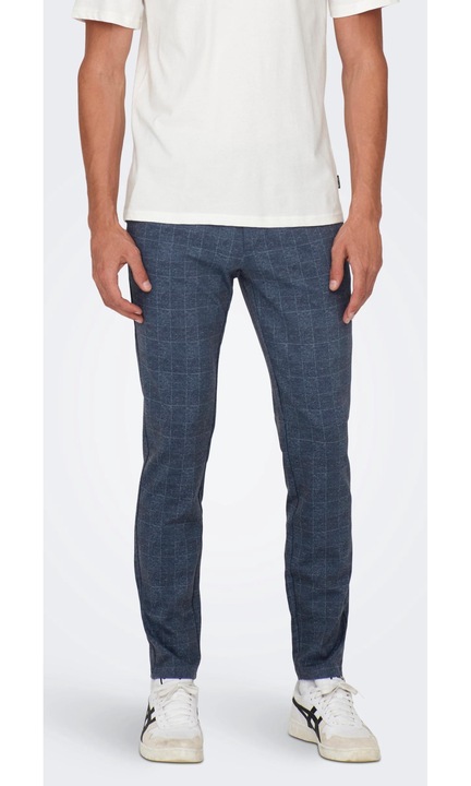 Мъжки панталон ONLY & SONS, 6265, Текстил, Син