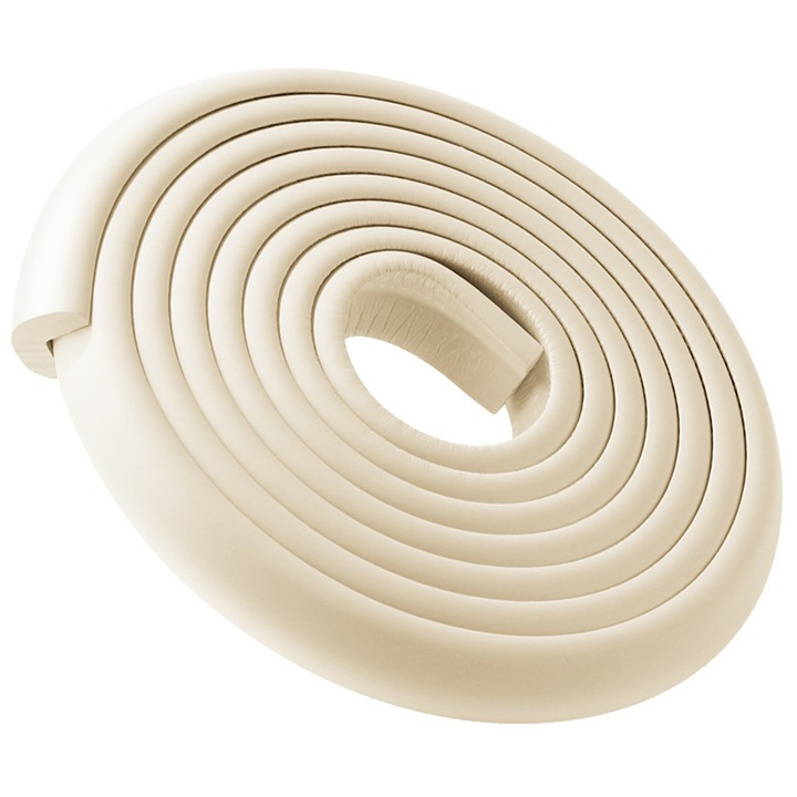 Protectie colturi si margini pentru copii, autoadeziv, 5m, alb