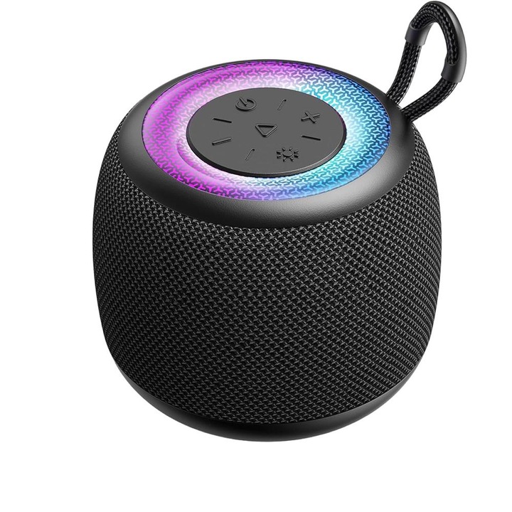 Boxa Portabila, RGB, Sunet Stereo, Bluetooth 5.3, Rezistenta la apa, IPX5