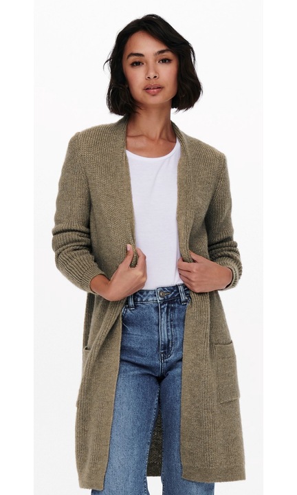 CSAK női kardigán, 3747, Textil, Világosbarna