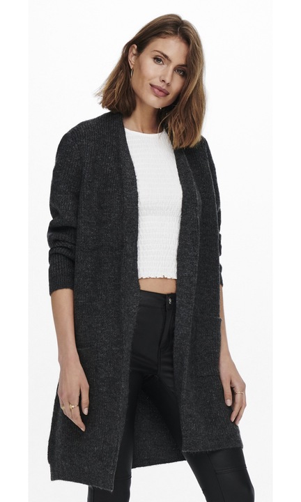 CSAK női kardigán, 3747, Textil, Sötétszürke