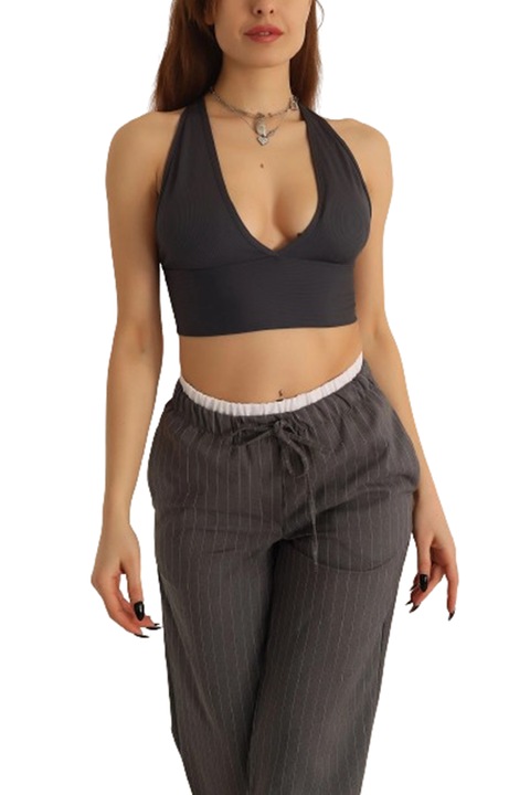 Kényelmes női melltartó, Antracitszürke