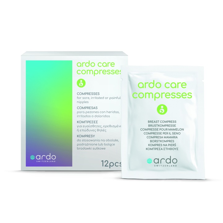 Ardo Care Comprese pentru san – comprese pentru mameloane iritate, 12 bucati - comprese pentru tratamentul sfarcurile inflamate, iritate