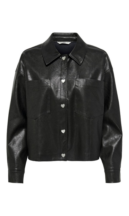 CSAK női kabát, 4632, Szintetikus, Koptatott fekete