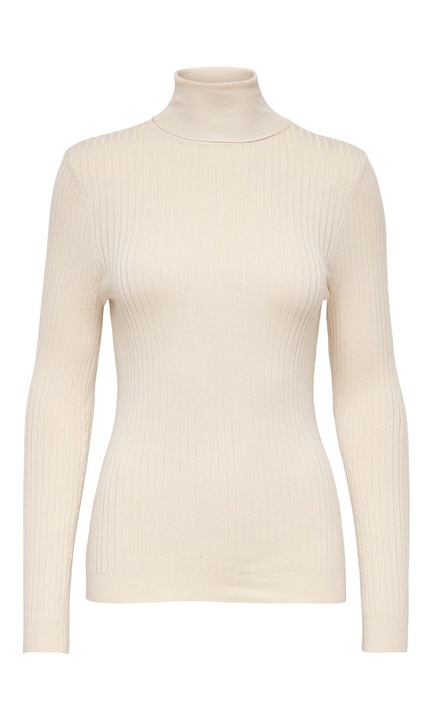 Vékony garbós pulóver nőknek CSAK ONLKAROL, Csontszín