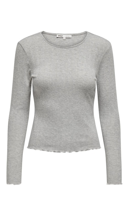 ONLCARLOTTA hosszú ujjú blúz, Drapp
