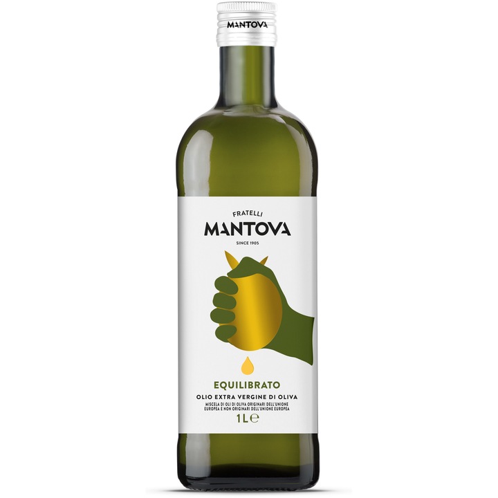 Ulei de masline extravirgin Mantova Equilibrato, 1L