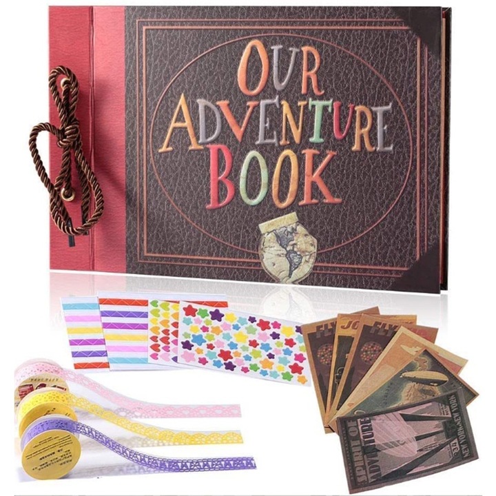 Album foto creativ Set Cartea noastra de aventuri, 80 de pagini, color