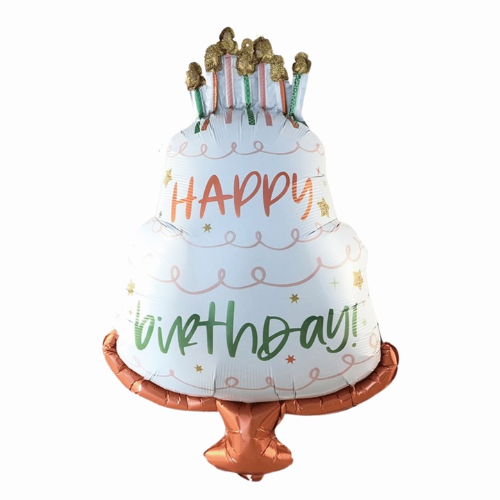 Фолиев балон Happy Birthday Cake 72x102 см