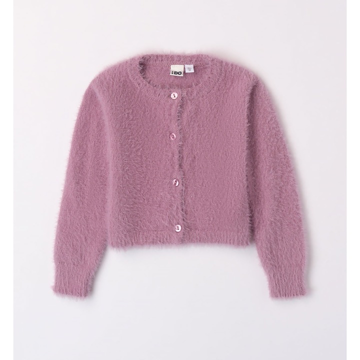 Bolyhos, gombos kardigan lanyoknak, I Do, 4.7546, Mályvaszín