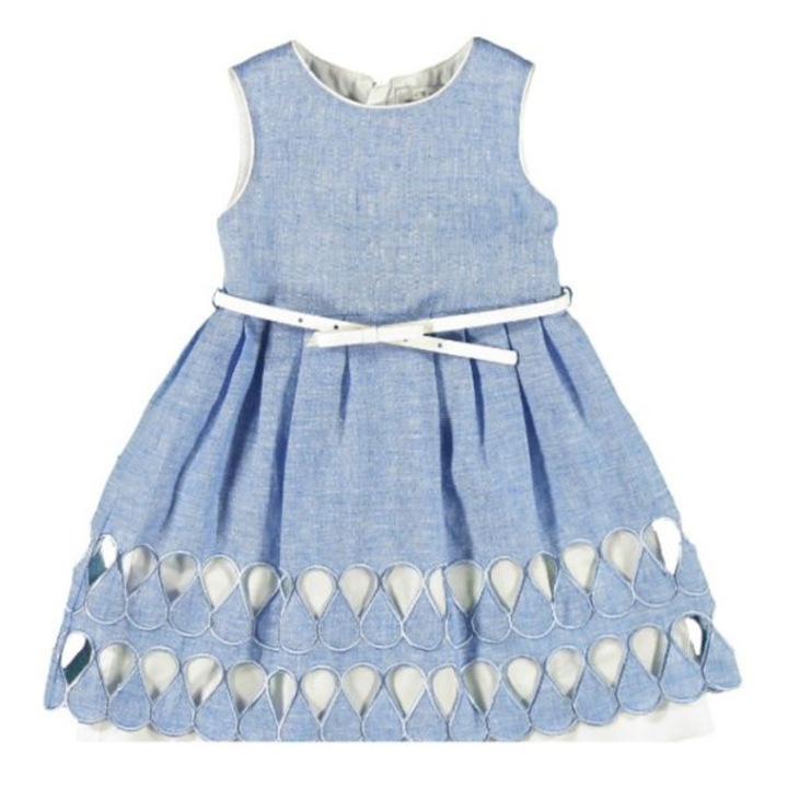 Világoskék vászonruha (3930), Mayoral, 80 cm, 12 hónap