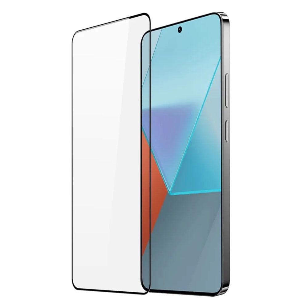 Folie protectie, compatibila cu Xiaomi Redmi Note 13 Pro 5G, Sticla securizata, Acoperire completa, Duritate 9H, Pelicula adeziv Full Surface, Anti-dust, Case Friendly, Montare usoara, Transparenta