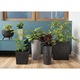 Set 2 Ghivece, Howhomely, Estetica, Calitate Inalta A Manoperei, Usor De Curatat, Inaltime 57 cm, Diametru 30 cm, Gri