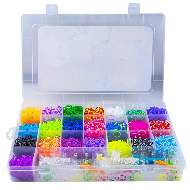 Set creativ elastice, 5800 piese, Robentoys