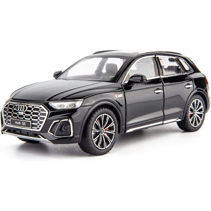 Играчка Кола, Audi Q5 Метална, Черна, Мащаб 1:24