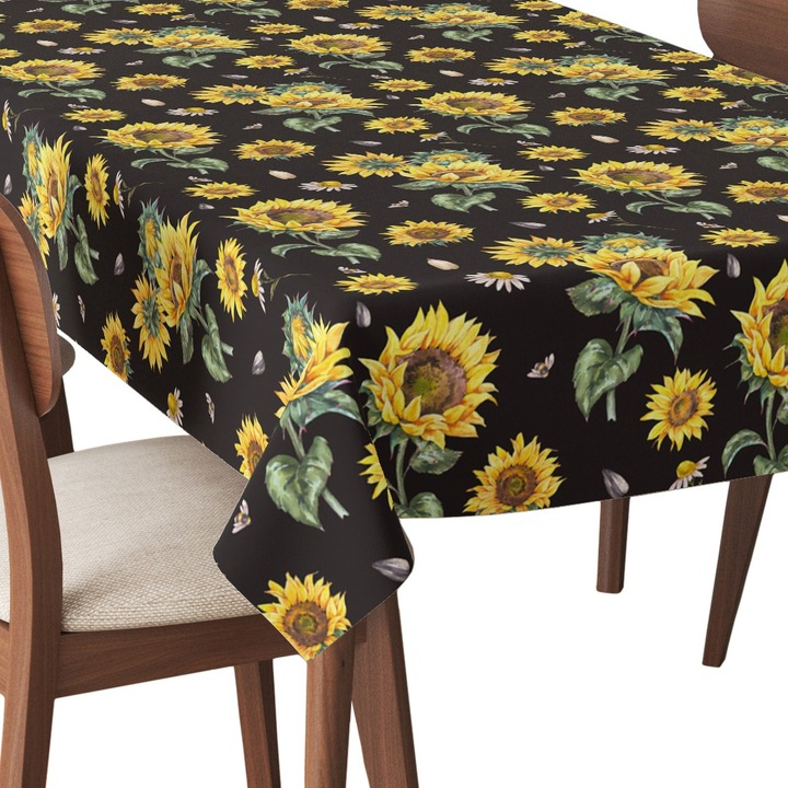 Abrosz, Napraforgó 2, Poliészter, Téglalap, Méret: 140 cm x 300 cm, TDX672/300