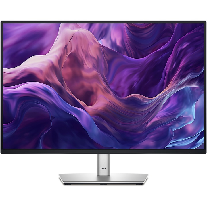 Dell P2425E IPS LED monitor, 24.07", 1920x1200, 16:10, 5ms GTG, 100Hz, HDMI, DP, USB-C, 90W teljesítmény, RJ45, Pivot, Fekete/Ezüst