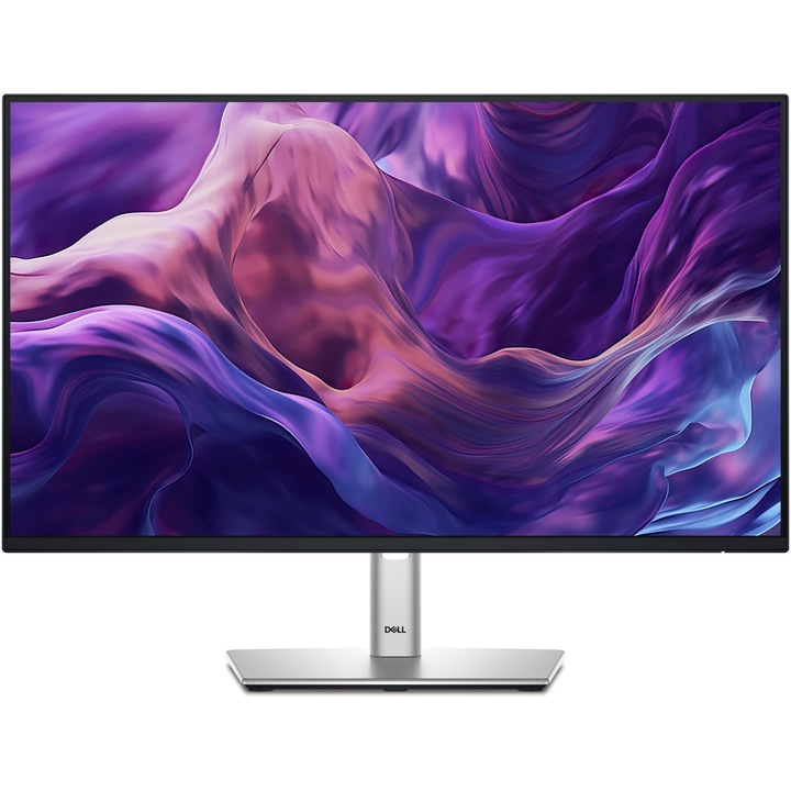 Dell P2425H IPS LED monitor, 23.8" 1920x1080, 16:9, 5ms GTG, 100Hz, HDMI DP VGA, Pivot, Fekete/Ezüst