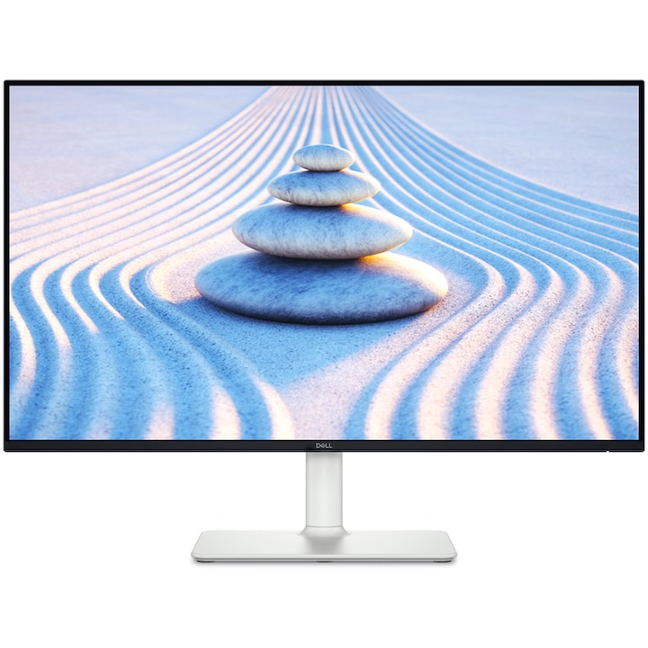 Монитор IPS LED Dell S2725HS 27" 1920 x 1080, 4ms, 100Hz, 16:9, 2x HDMI, 2x 5W високоговорители, Регулируем по височина, Въртящ се, Сребрист