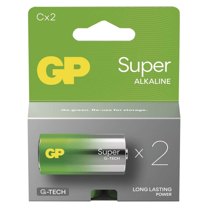 GP alkáli elem, Super, C (LR14), 2db