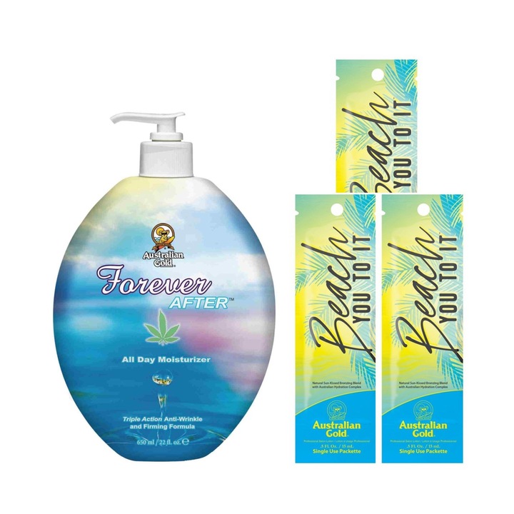 Pachet pentru plaja, Australian Gold, Forever After 650ml + Beach You to It 15ml