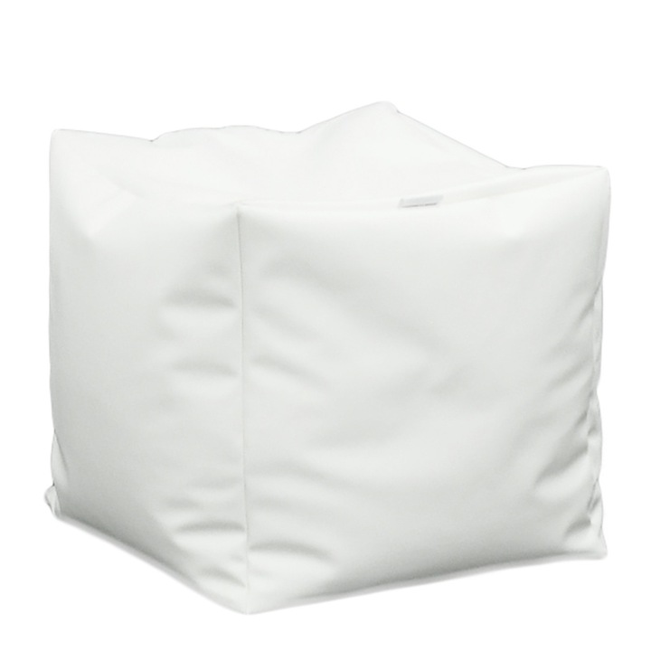 Табуретка Cub, за открито, вътрешен калъф, Бял