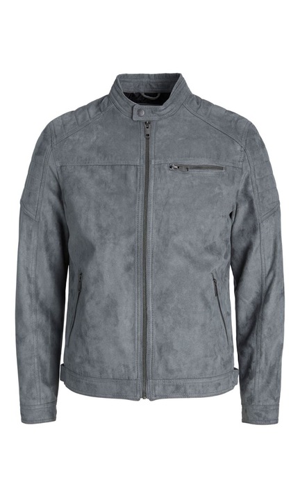 Ökológiai bőrkabát Biker Blouson Bomber kabát JJEROCKY Átmeneti kabát, Világoszöld