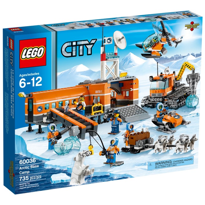 LEGO® City Tabără de bază arctică 60036