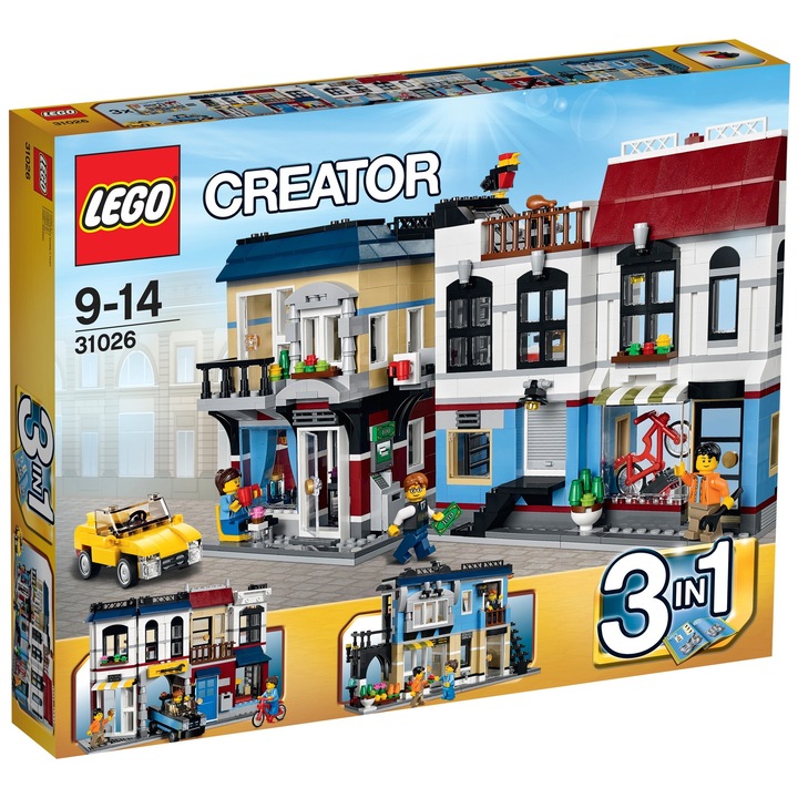 LEGO® Creator Cafenea și magazin de biciclete 31026