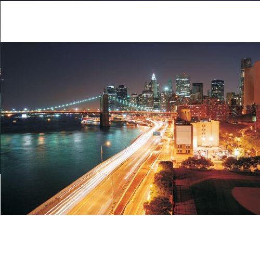 Fototapet Duplex Night Light City 8-019, 3.68 m x 2.54 m