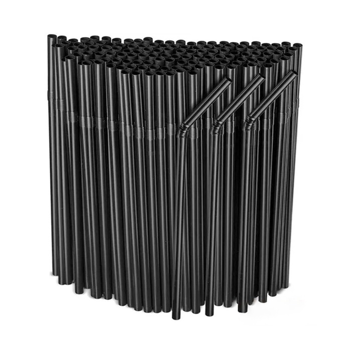 Set 500 Paie pentru Baut - Negre, Flexibile, Groase, 240 x 7mm, Calitate Superioara