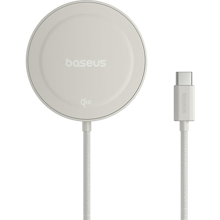 Baseus Simple Mini4 mágneses vezeték nélküli töltő, Qi2, 15W, Universal Galaxy Titanium Gold