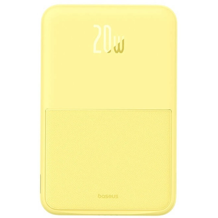 Baseus MagPro Magnetic powerbank 5000mAh, 20W, MagSafe, sárga