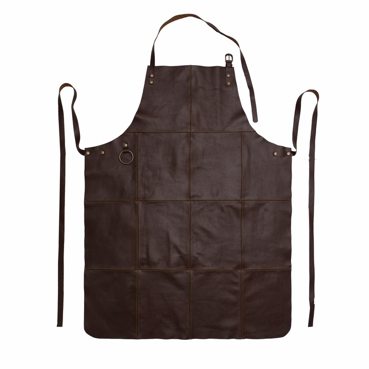 Престилка за барбекю от биволска кожа 70х90 см, закопчаване на гърба