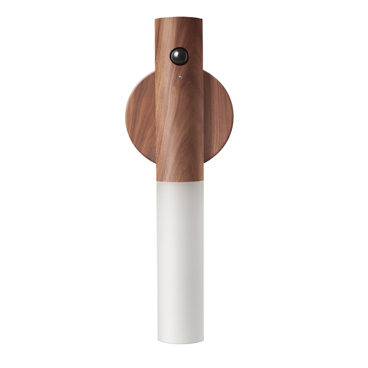 LED лампа със сензор за светлина и движение, Магнитна опора, Сваляща се, Зареждаща се през USB, Безжична, Преносима, За съблекалня, Кухненски шкаф, Баня, Антре, стълби, Кафява